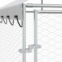 KOJEC DLA PSA Z DACHEM SREBRNY 6X6X2,5 M STAL GALWANIZOWANA
