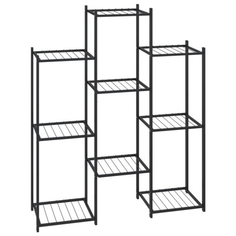 KWIETNIK 83X25X100CM CZARNY ŻELAZNY