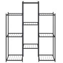 KWIETNIK 83X25X100CM CZARNY ŻELAZNY