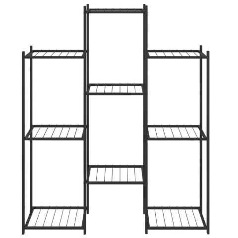 KWIETNIK 83X25X100CM CZARNY ŻELAZNY