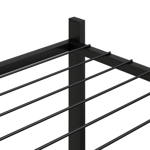 KWIETNIK 83X25X100CM CZARNY ŻELAZNY