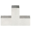 ŁĄCZNIKI W KSZTAŁCIE T 4 SZT. GALWANIZOWANY METAL 71X71 MM