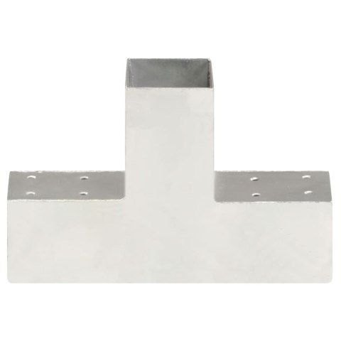 ŁĄCZNIKI W KSZTAŁCIE T 4 SZT. GALWANIZOWANY METAL 71X71 MM