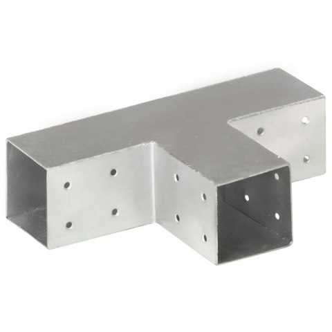 ŁĄCZNIKI W KSZTAŁCIE T 4 SZT. GALWANIZOWANY METAL 71X71 MM