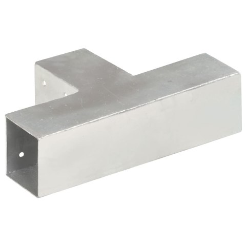 ŁĄCZNIKI W KSZTAŁCIE T 4 SZT. GALWANIZOWANY METAL 71X71 MM