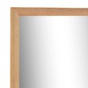 LUSTRO ŁAZIENKOWE 60X12X62CM Z RAMĄ Z DREWNA ORZECHOWEGO