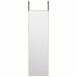 LUSTRO NA DRZWI ZŁOTE 30X100CM SZKŁO I ALUMINIUM