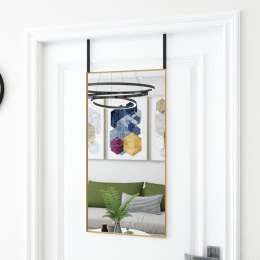 LUSTRO NA DRZWI ZŁOTE 40X80CM SZKŁO I ALUMINIUM