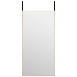 LUSTRO NA DRZWI ZŁOTE 40X80CM SZKŁO I ALUMINIUM