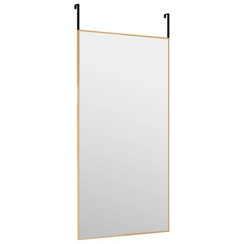 LUSTRO NA DRZWI ZŁOTE 40X80CM SZKŁO I ALUMINIUM