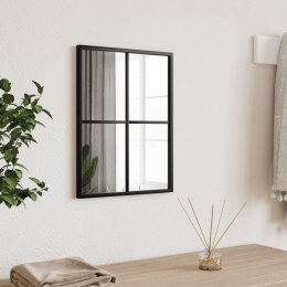 LUSTRO ŚCIENNE CZARNE 30X40CM PROSTOKĄTNE ŻELAZO