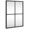 LUSTRO ŚCIENNE CZARNE 30X40CM PROSTOKĄTNE ŻELAZO