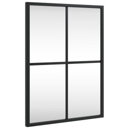 LUSTRO ŚCIENNE CZARNE 30X40CM PROSTOKĄTNE ŻELAZO