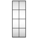LUSTRO ŚCIENNE CZARNE 30X80CM PROSTOKĄTNE ŻELAZO