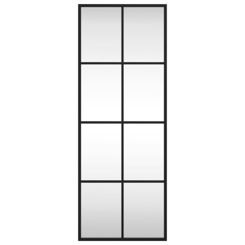 LUSTRO ŚCIENNE CZARNE 30X80CM PROSTOKĄTNE ŻELAZO