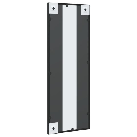 LUSTRO ŚCIENNE CZARNE 30X80CM PROSTOKĄTNE ŻELAZO