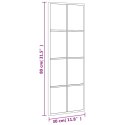 LUSTRO ŚCIENNE CZARNE 30X80CM PROSTOKĄTNE ŻELAZO