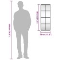 LUSTRO ŚCIENNE CZARNE 30X80CM PROSTOKĄTNE ŻELAZO