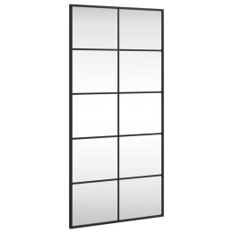 LUSTRO ŚCIENNE CZARNE 50X100CM PROSTOKĄTNE ŻELAZO
