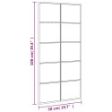 LUSTRO ŚCIENNE CZARNE 50X100CM PROSTOKĄTNE ŻELAZO