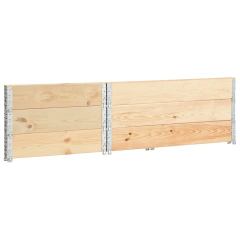 NADSTAWKI PALETOWE 3 SZT. 100X150CM LITE DREWNO SOSNOWE