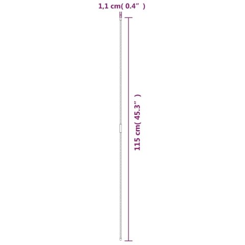 PODPÓRKI DO ROŚLIN 30 SZT. ZIELONE 115CM STALOWE