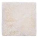 PODUSZKI NA KRZESŁA 2 SZT. BIAŁE 40X40CM OWCZA SKÓRA