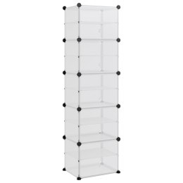 STOJAK NA BUTY PRZEZROCZYSTY 44X31,5X153,5CM PP