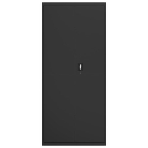 SZAFA NA DOKUMENTY CZARNA 90X40X200CM STALOWA