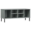 SZAFKA NA BUTY OSLO METALOWE NÓŻKI SZARA 106X35X45CM