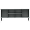 SZAFKA NA BUTY OSLO METALOWE NÓŻKI SZARA 106X35X45CM