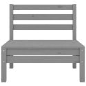 2-OSOBOWA SOFA OGRODOWA SZARA LITE DREWNO SOSNOWE