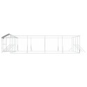 KOJEC DLA PSA Z DACHEM SREBRNY 10X8X2,5M STAL GALWANIZOWANA