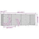 KOJEC ZEWNĘTRZNY DLA PSA 6X2X2 M STAL GALWANIZOWANA