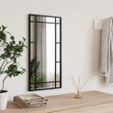 LUSTRO ŚCIENNE CZARNE 30X60CM PROSTOKĄTNE ŻELAZO