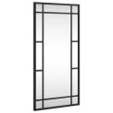 LUSTRO ŚCIENNE CZARNE 30X60CM PROSTOKĄTNE ŻELAZO