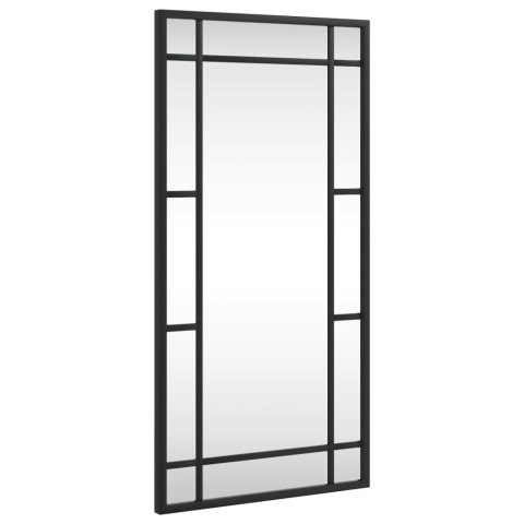 LUSTRO ŚCIENNE CZARNE 30X60CM PROSTOKĄTNE ŻELAZO
