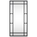 LUSTRO ŚCIENNE CZARNE 30X60CM PROSTOKĄTNE ŻELAZO