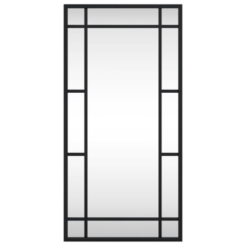 LUSTRO ŚCIENNE CZARNE 30X60CM PROSTOKĄTNE ŻELAZO