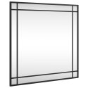 LUSTRO ŚCIENNE CZARNE 60X60CM KWADRATOWE ŻELAZO