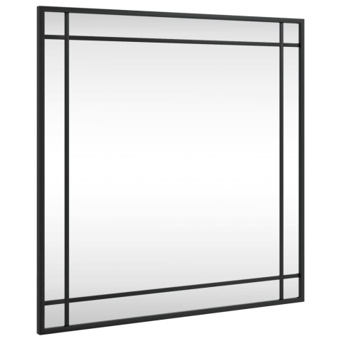 LUSTRO ŚCIENNE CZARNE 60X60CM KWADRATOWE ŻELAZO
