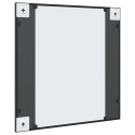 LUSTRO ŚCIENNE CZARNE 60X60CM KWADRATOWE ŻELAZO