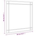 LUSTRO ŚCIENNE CZARNE 60X60CM KWADRATOWE ŻELAZO