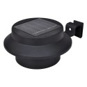 ZESTAW 12 LAMP SOLARNYCH LED NA OGRODZENIE CZARNE ŚCIENNE OŚWIETLENIE 12SZT.