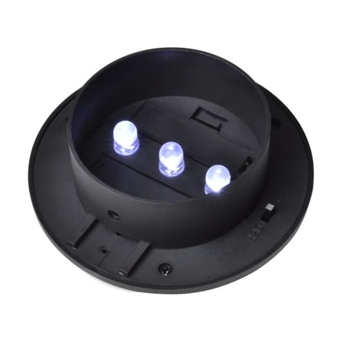 ZESTAW 12 LAMP SOLARNYCH LED NA OGRODZENIE CZARNE ŚCIENNE OŚWIETLENIE 12SZT.