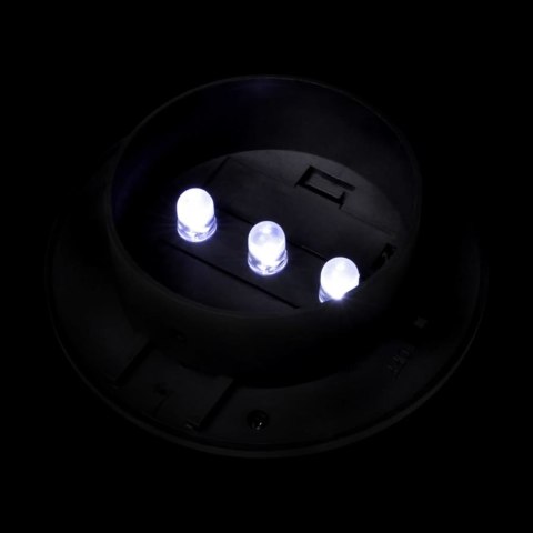ZESTAW 12 LAMP SOLARNYCH LED NA OGRODZENIE CZARNE ŚCIENNE OŚWIETLENIE 12SZT.