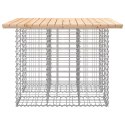 STÓŁ OGRODOWY GABIONOWY 100X102X72CM LITE DREWNO SOSNOWE