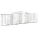 KOSZE GABIONOWE 10 SZT 400X50X100/120CM GALWANIZOWANE ŻELAZO