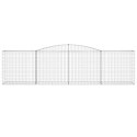 KOSZE GABIONOWE 10 SZT 400X50X100/120CM GALWANIZOWANE ŻELAZO