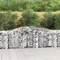 KOSZE GABIONOWE 10 SZT 400X50X80/100CM GALWANIZOWANE ŻELAZO